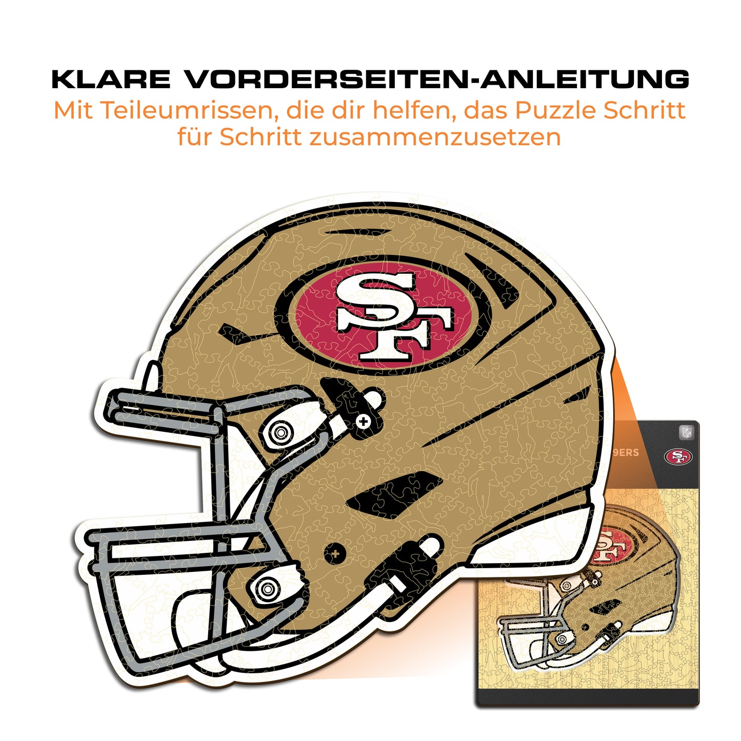 San Francisco 49ers™ Helm - Holzpuzzle