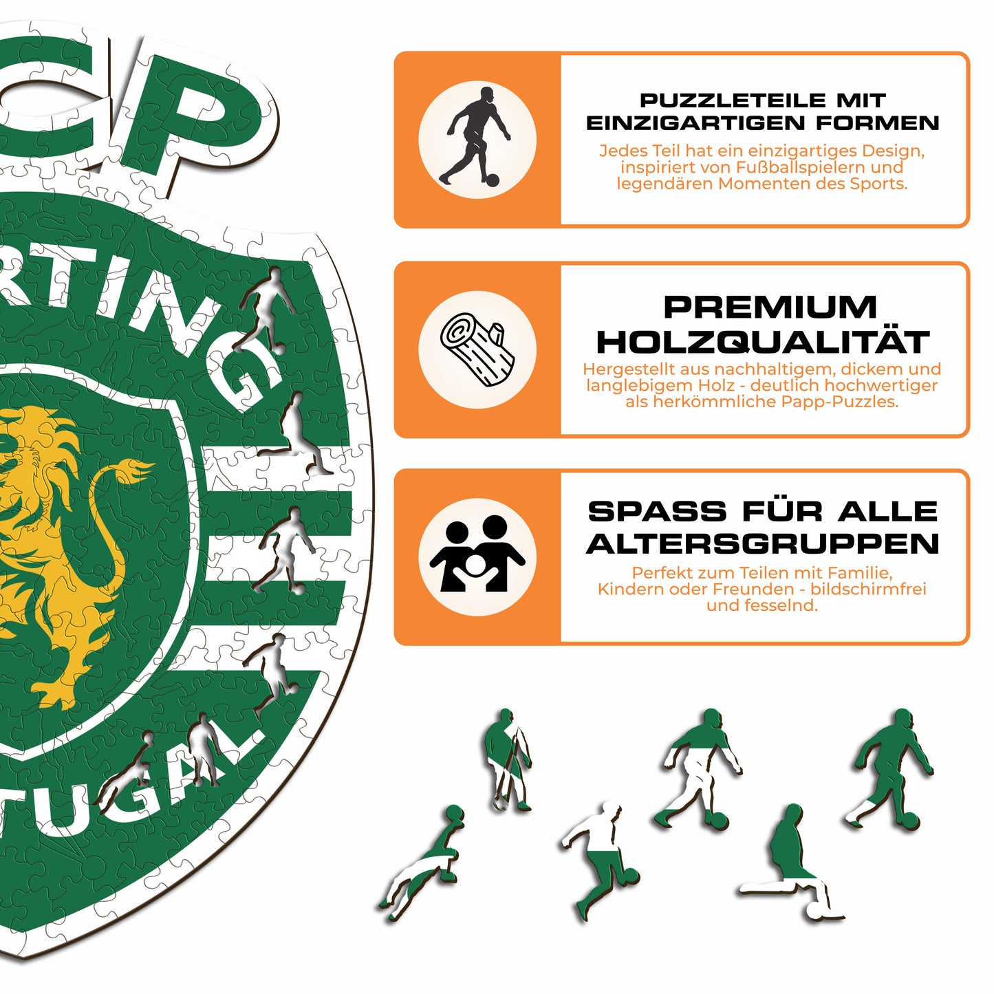Sporting CP® Logo - Holzpuzzle