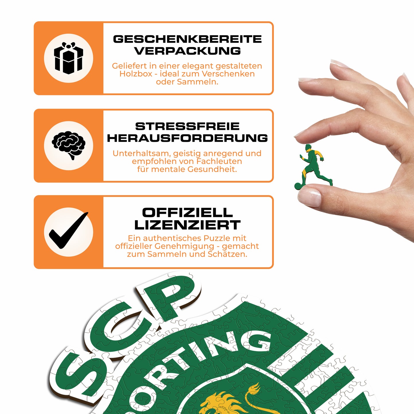 Sporting CP® Logo - Holzpuzzle