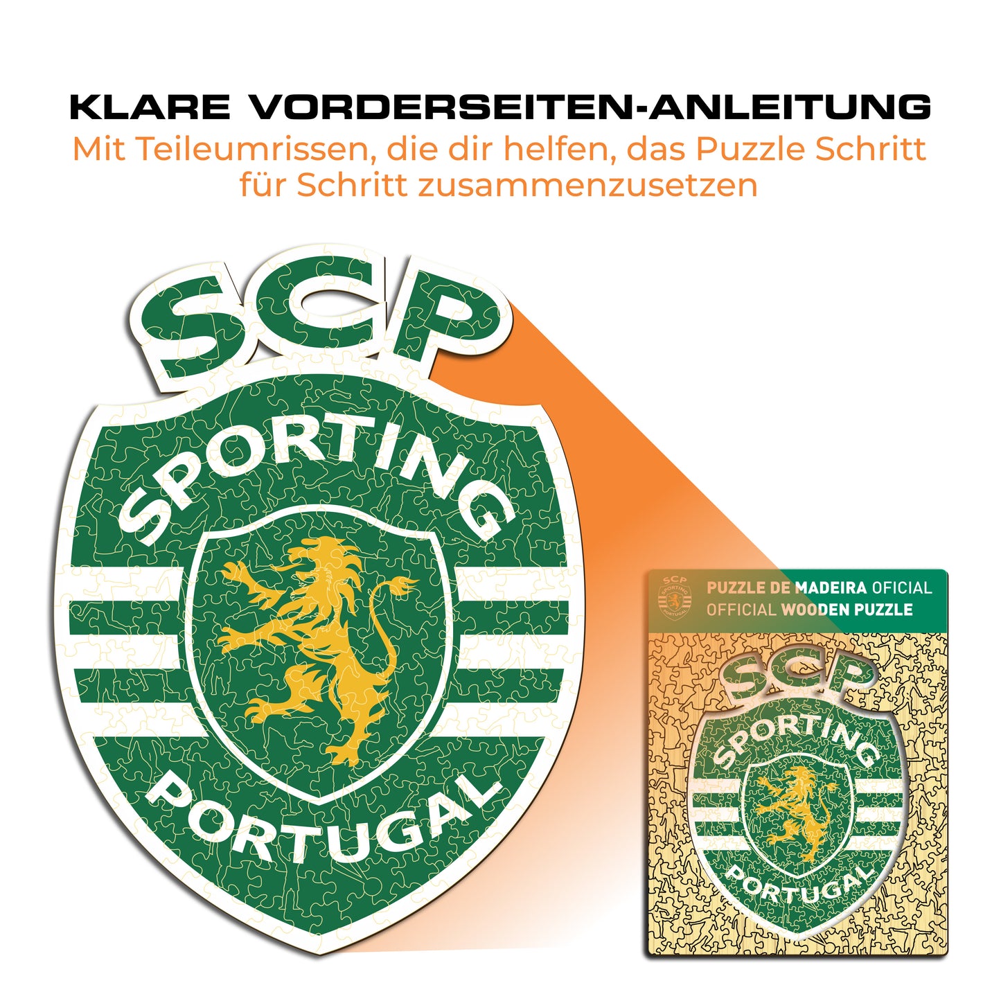 Sporting CP® Logo - Holzpuzzle