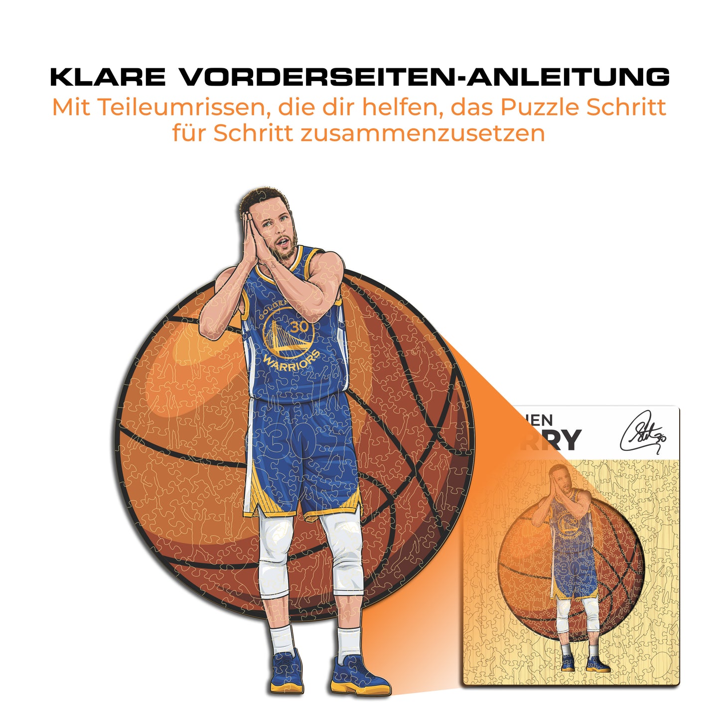 Stephen Curry - Holzpuzzle