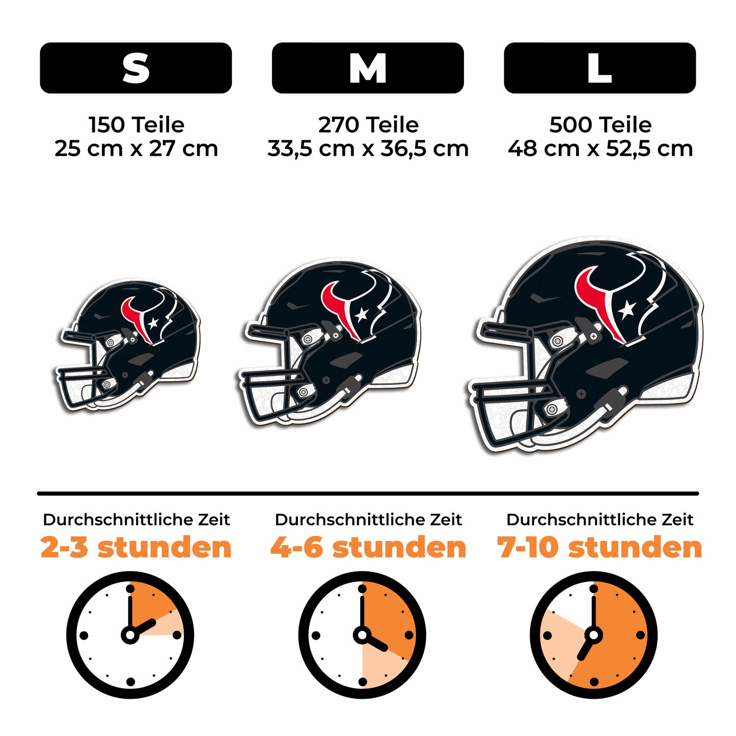 Houston Texans™ Helm - Holzpuzzle