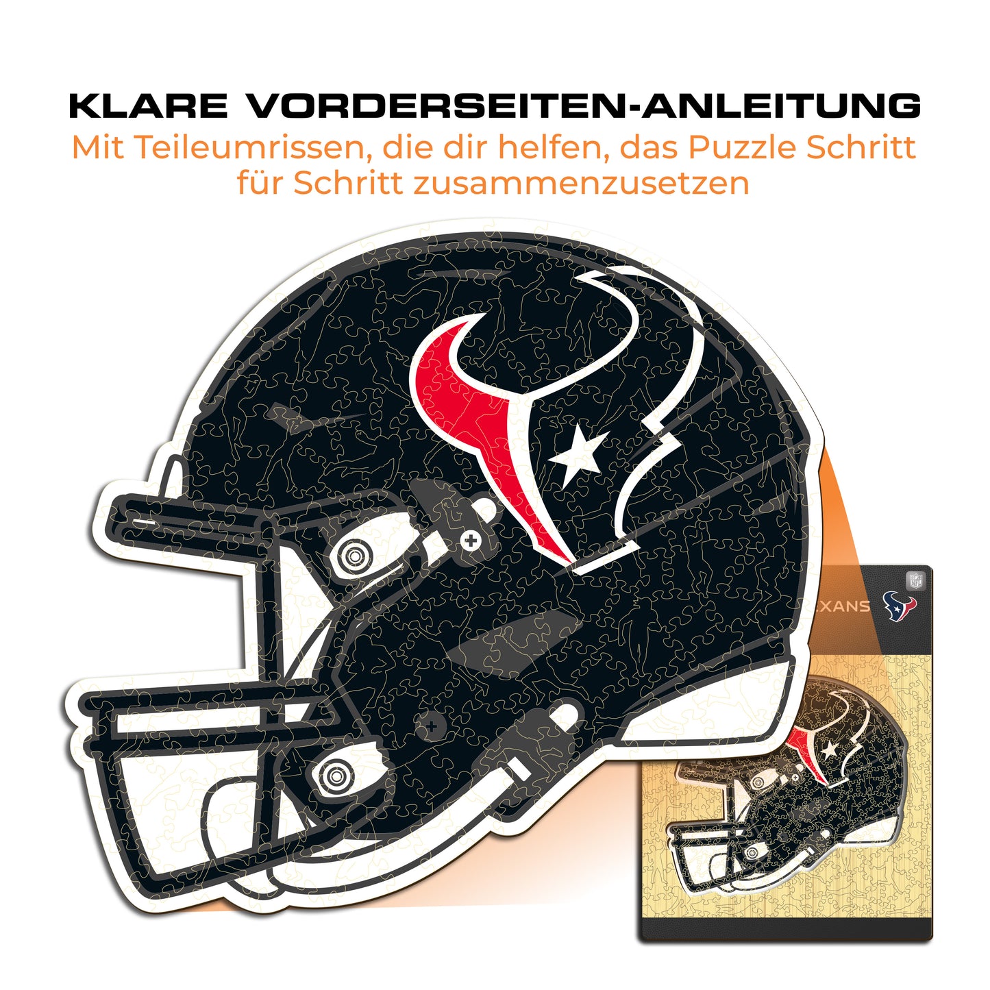 Houston Texans™ Helm - Holzpuzzle
