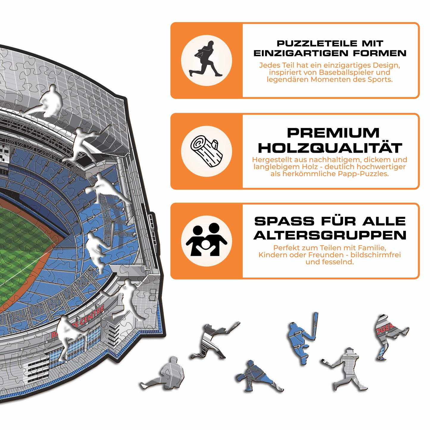 Toronto Blue Jays™ Rogers Centre - Holzpuzzle