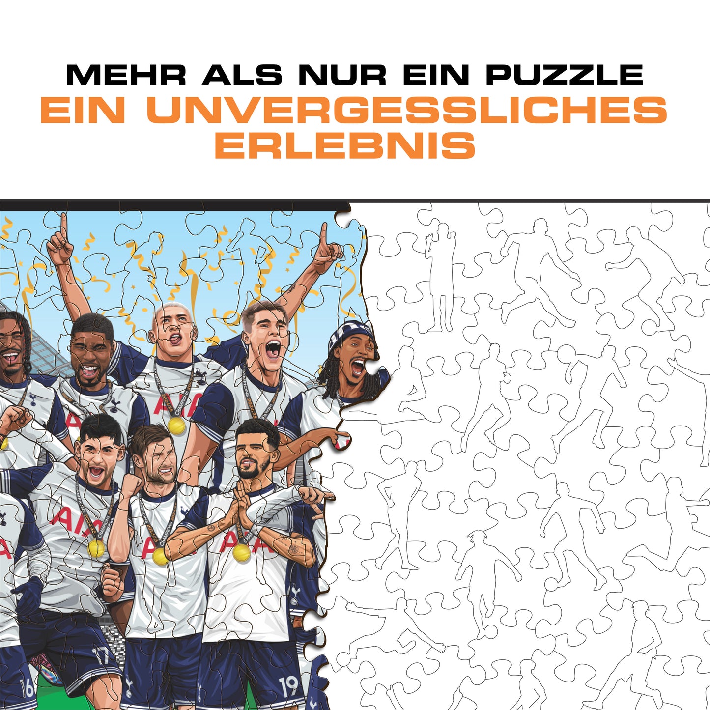 Tottenham Hotspur FC® 2024/25 Team Europa-League-Sieger – Holzpuzzle