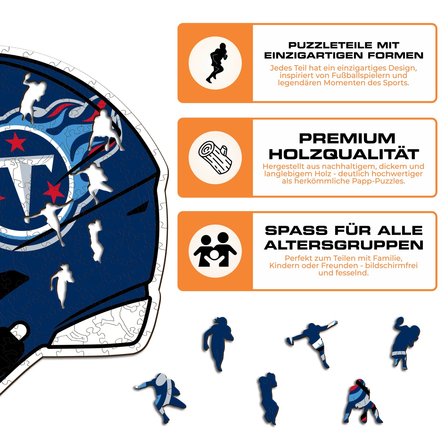 Tennessee Titans™ Helm - Holzpuzzle