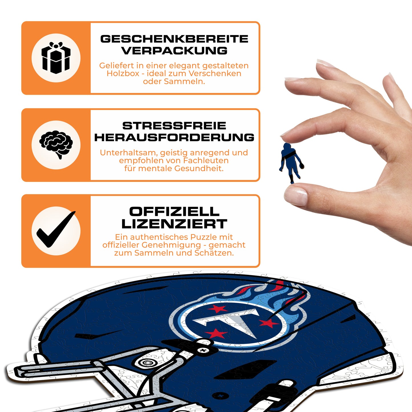Tennessee Titans™ Helm - Holzpuzzle