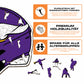 Minnesota Vikings™ Helmet - Holzpuzzle
