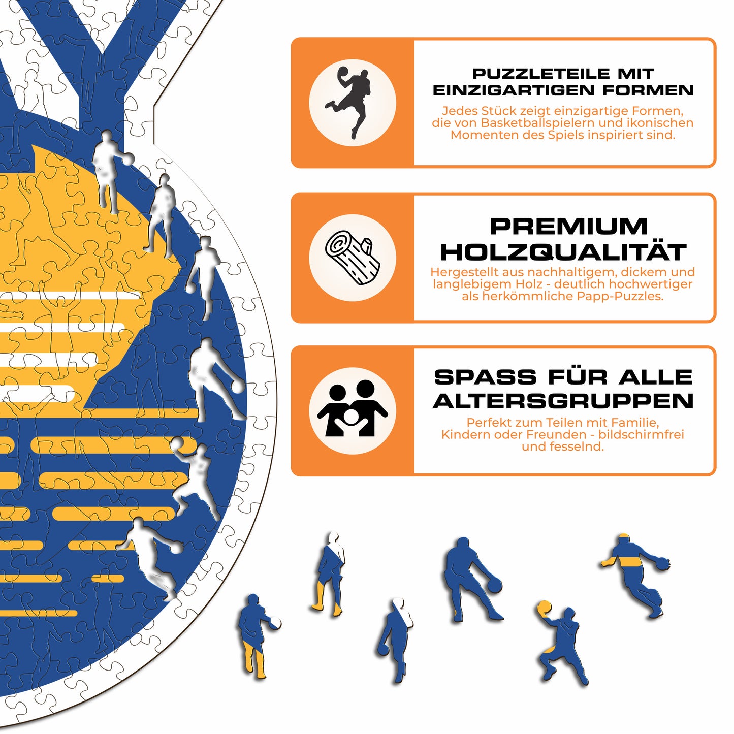 Golden State Warriors™ Logo - Holzpuzzle