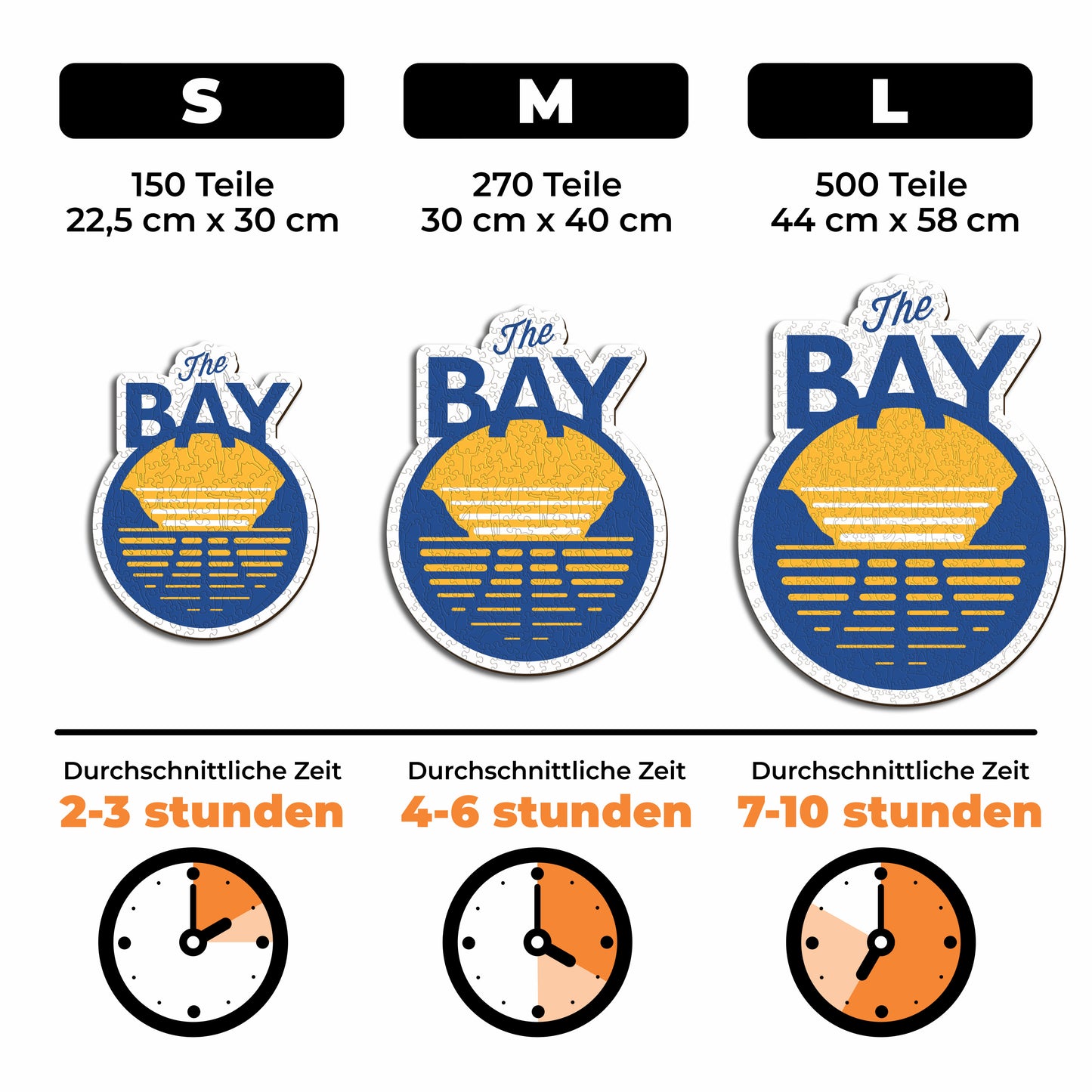 Golden State Warriors™ Logo - Holzpuzzle