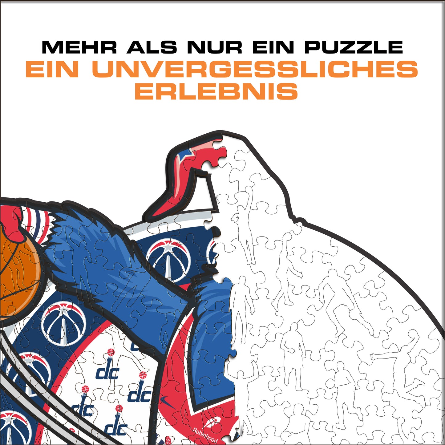 Washington Wizards™ Maskottchen - Holzpuzzle