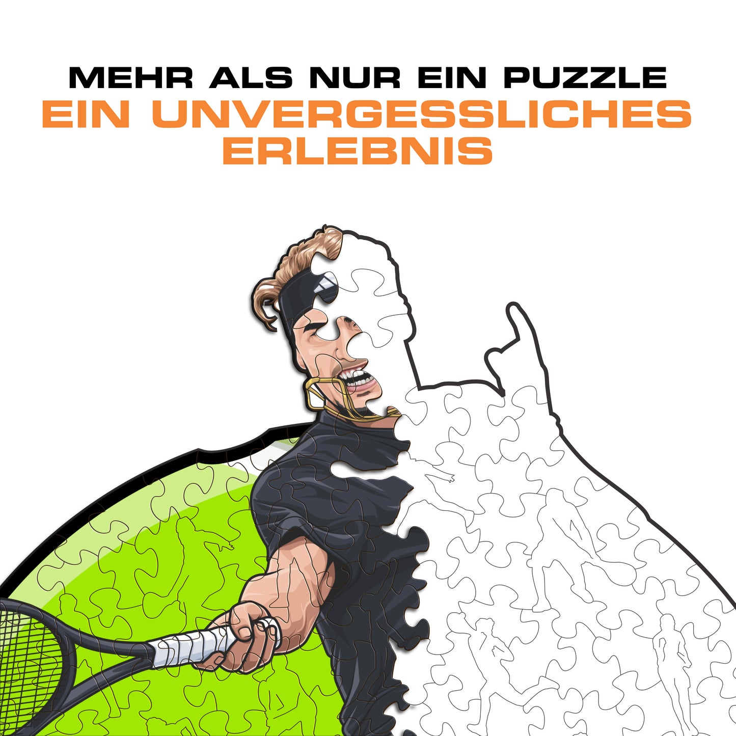 Alexander Zverev - Holzpuzzle