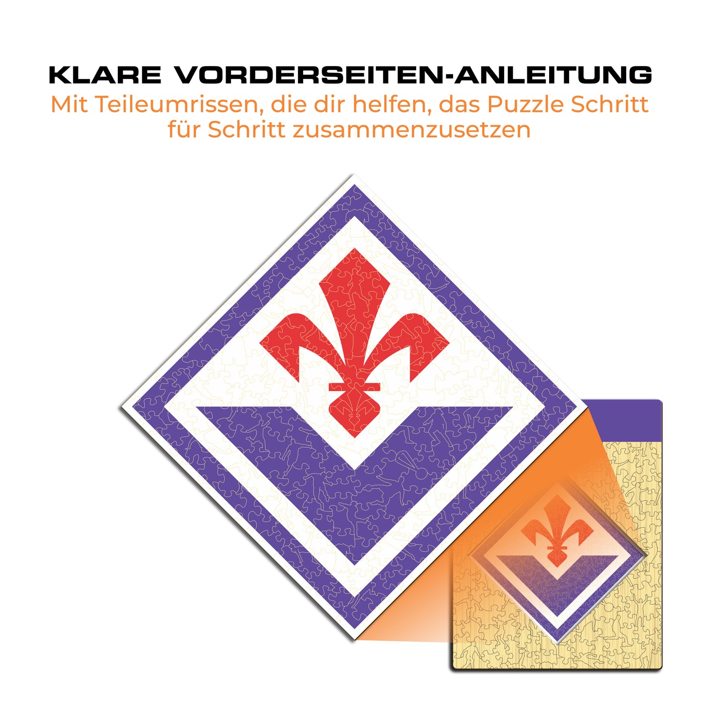 ACF Fiorentina® Logo - Holzpuzzle
