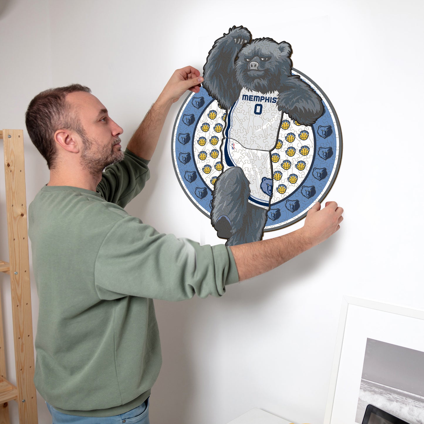 Memphis Grizzlies™ Maskottchen - Holzpuzzle