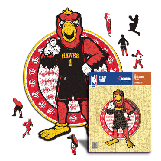 Atlanta Hawks™ Maskottchen - Holzpuzzle