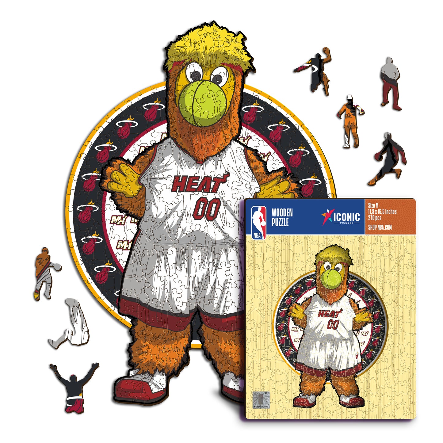 Miami Heat™ Maskottchen - Holzpuzzle