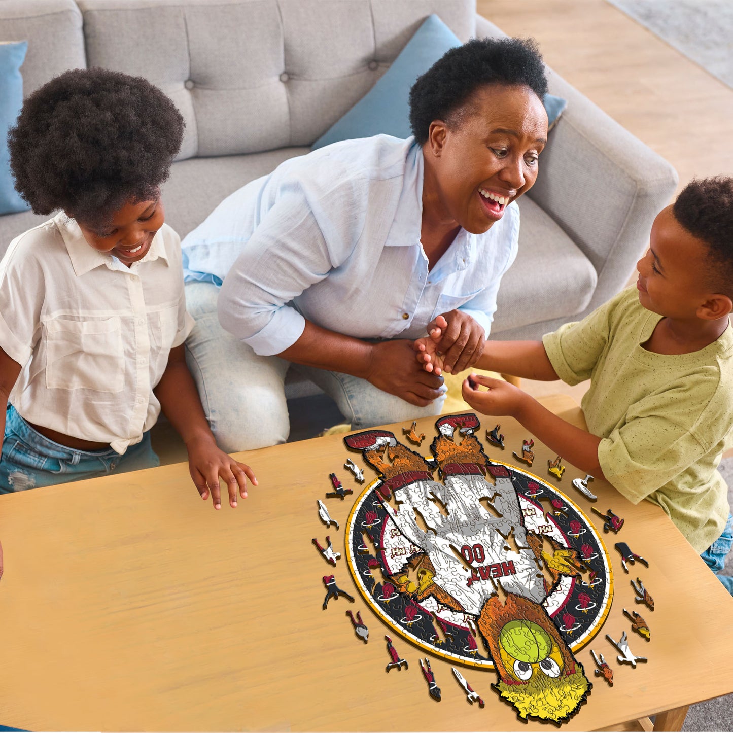 Miami Heat™ Maskottchen - Holzpuzzle