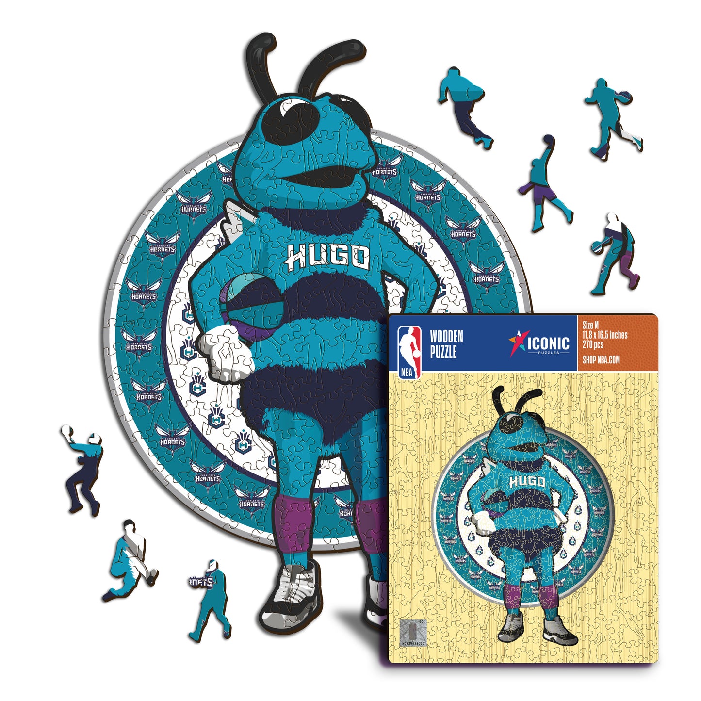 Charlotte Hornets™ Maskottchen - Holzpuzzle