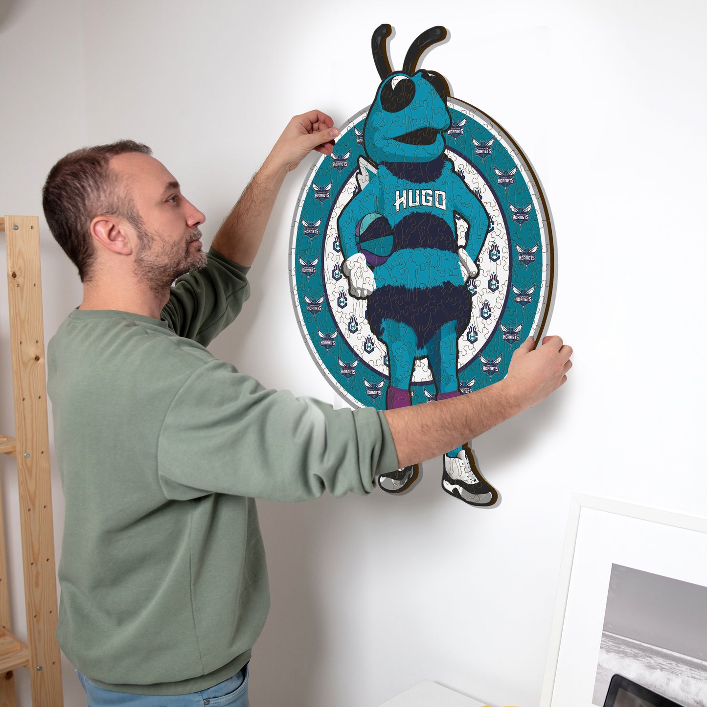 Charlotte Hornets™ Maskottchen - Holzpuzzle