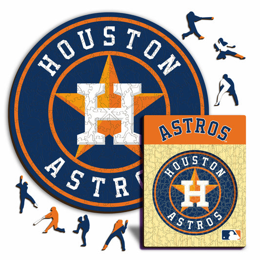 Houston Astros™ Logo - Holzpuzzle