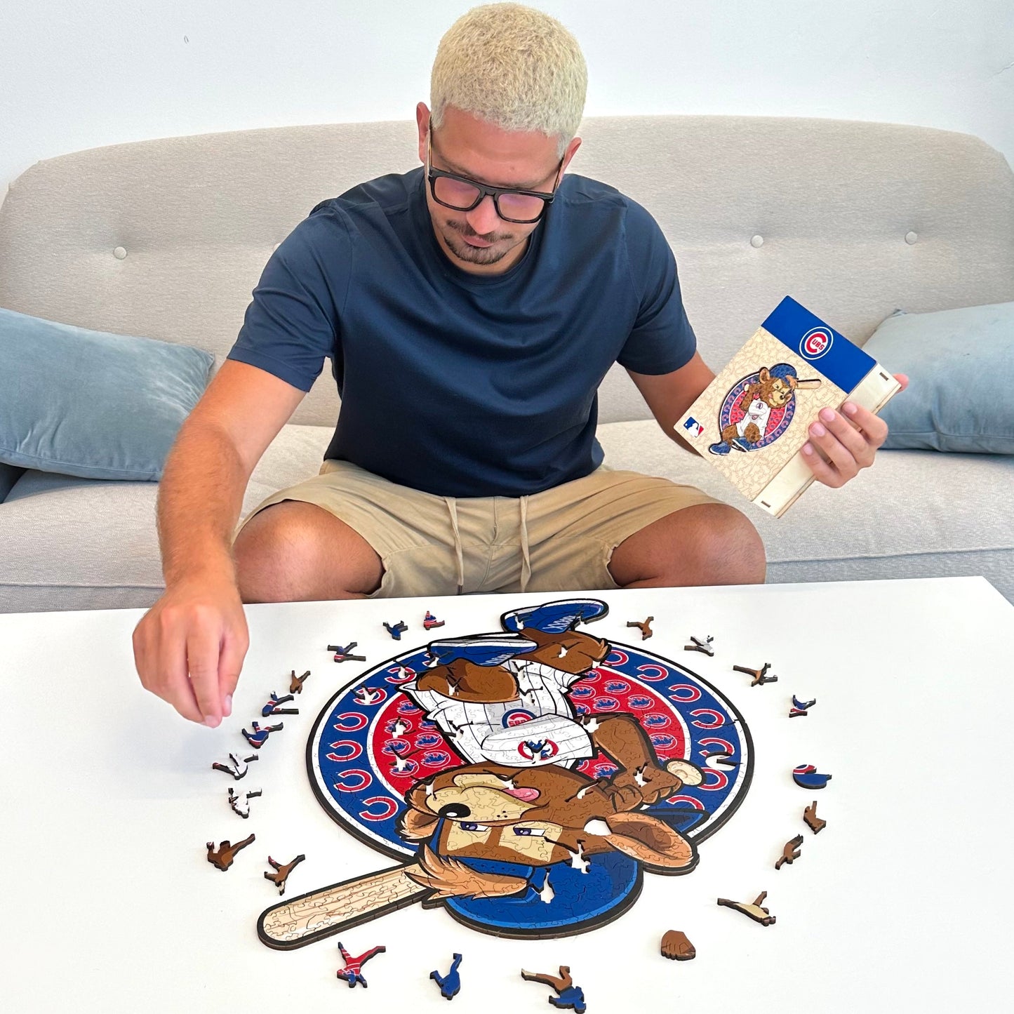 Chicago Cubs™ Mascot - Holzpuzzle