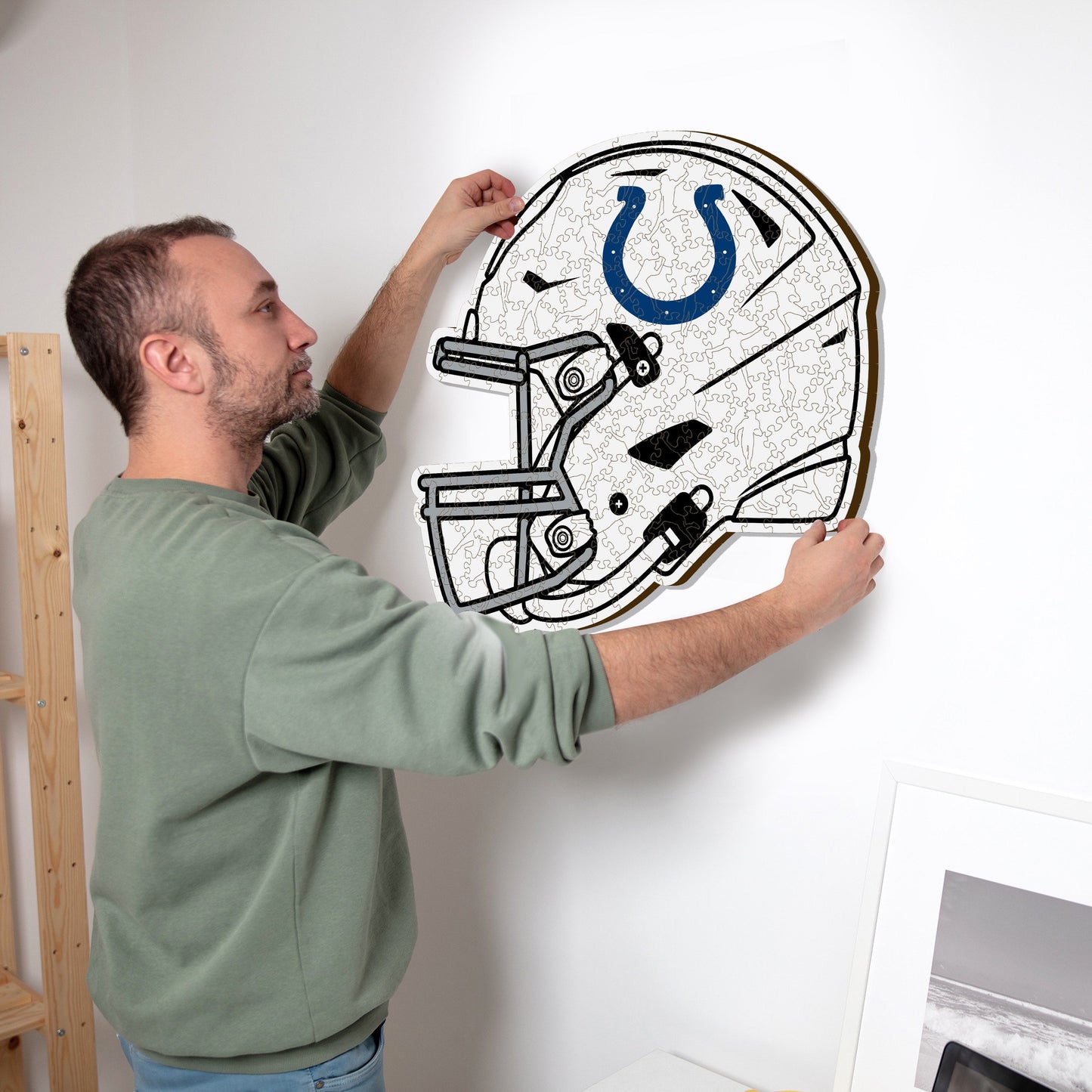 Indianapolis Colts™ Helm - Holzpuzzle