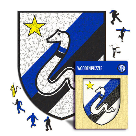 FC Inter® Retro Logo - Holzpuzzle