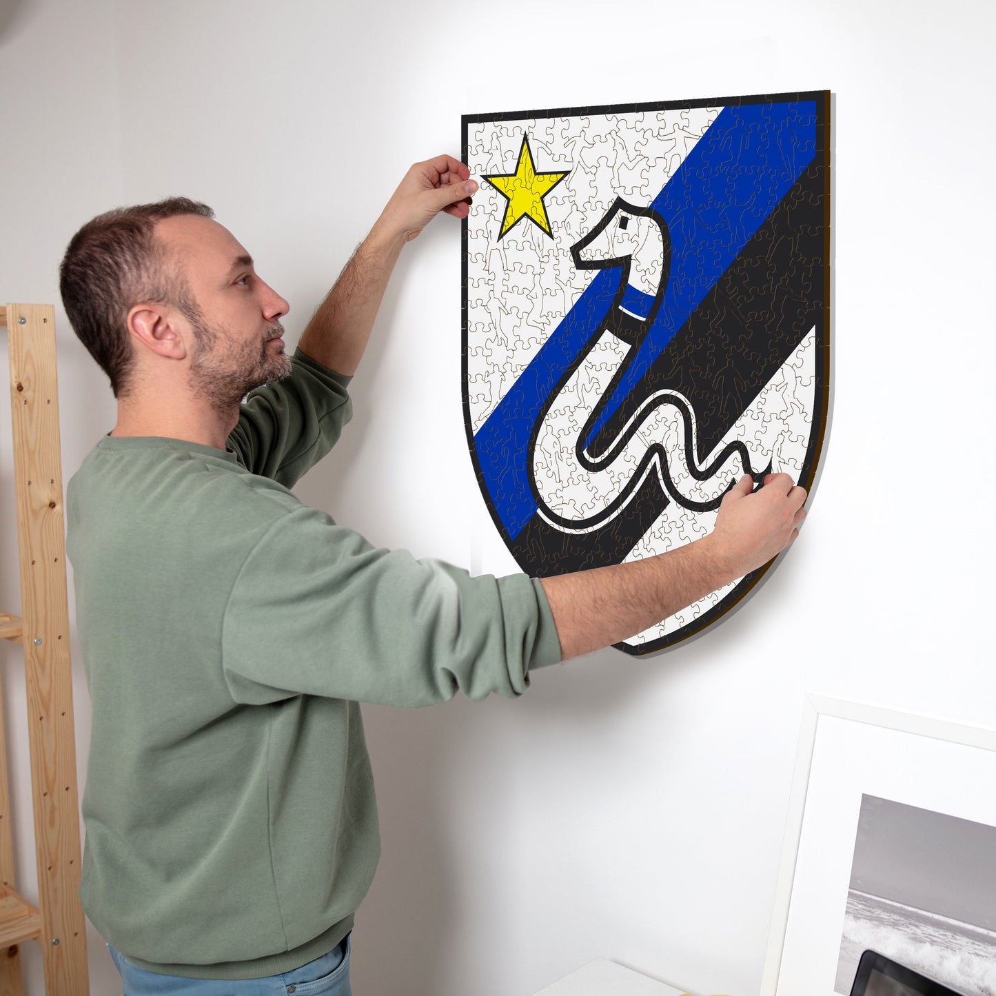 FC Inter® Retro Logo - Holzpuzzle