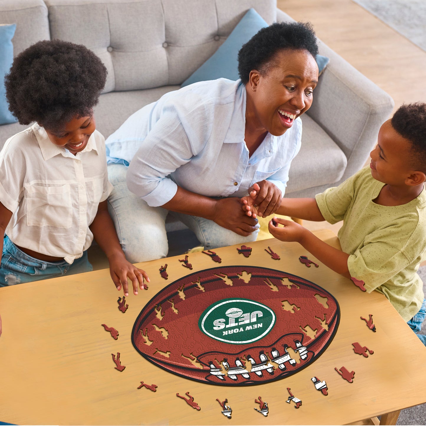 New York Jets™ Football - Holzpuzzle