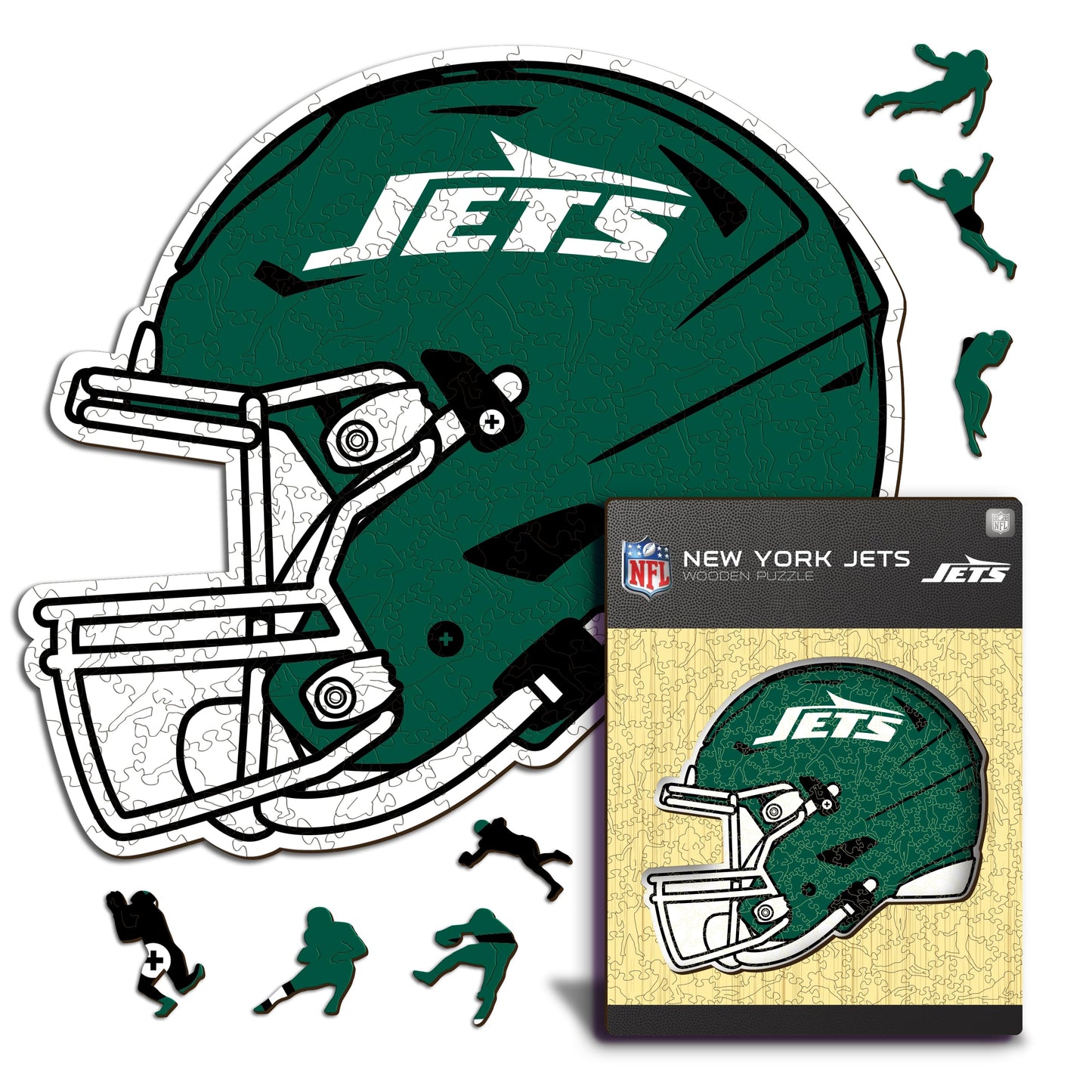 New York Jets™ Helm - Holzpuzzle