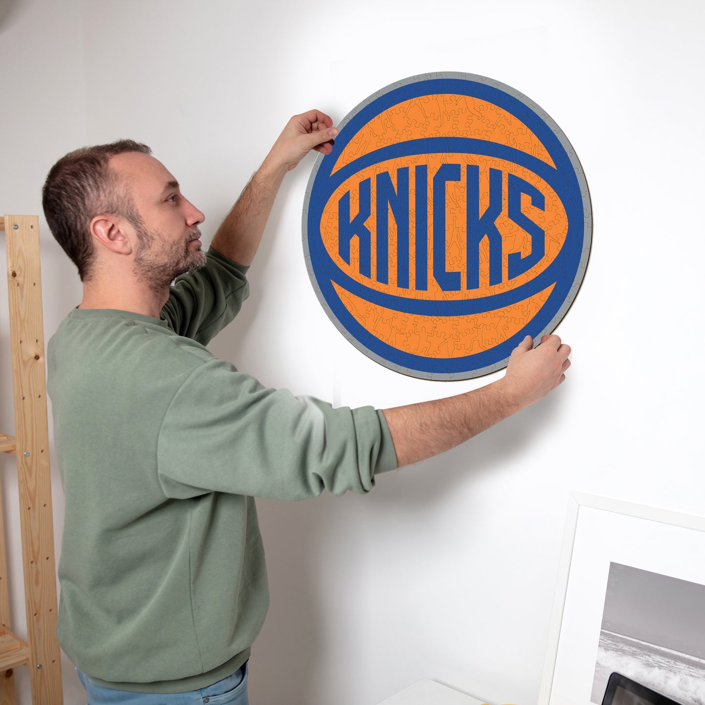New York Knicks™ Logo - Holzpuzzle