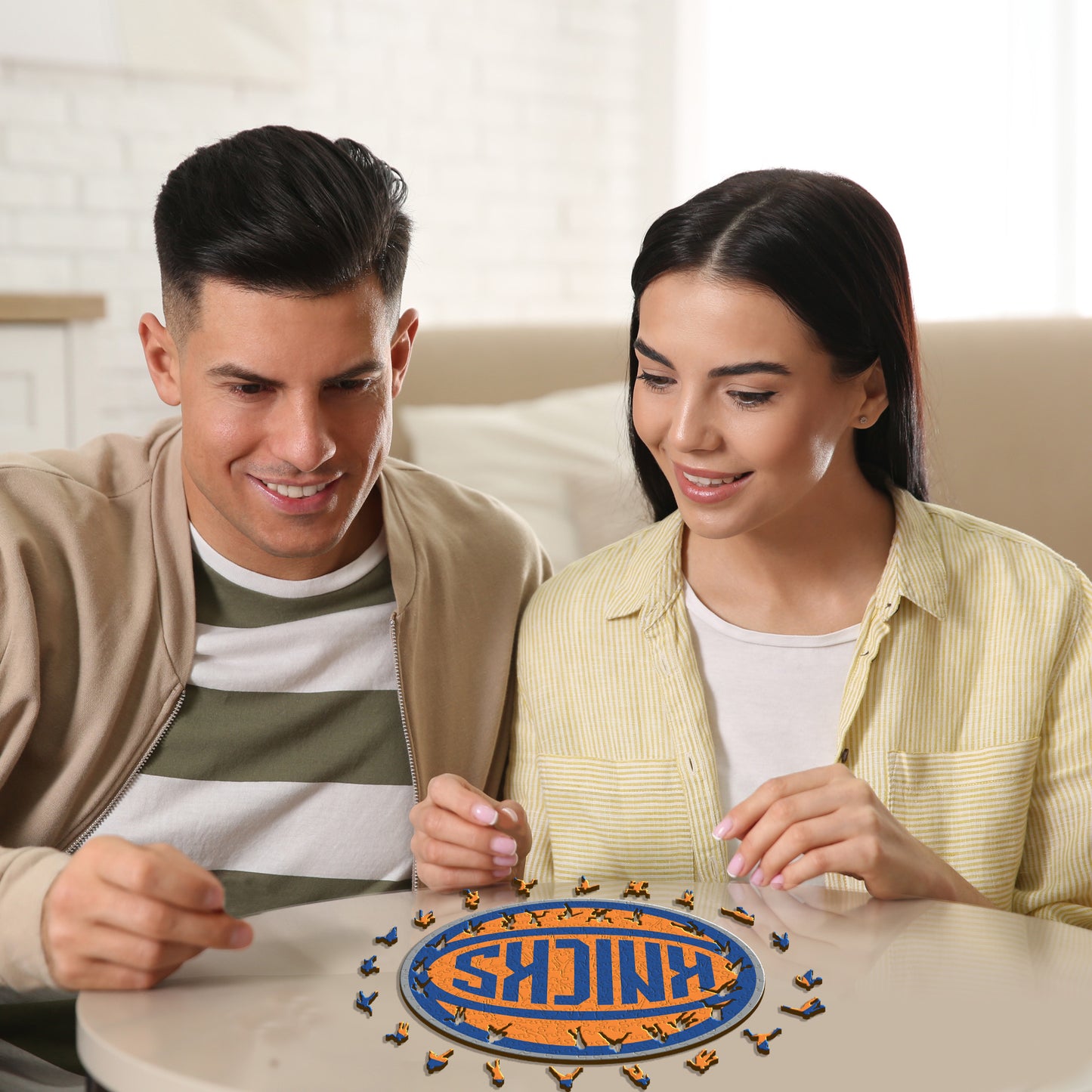 New York Knicks™ Logo - Holzpuzzle