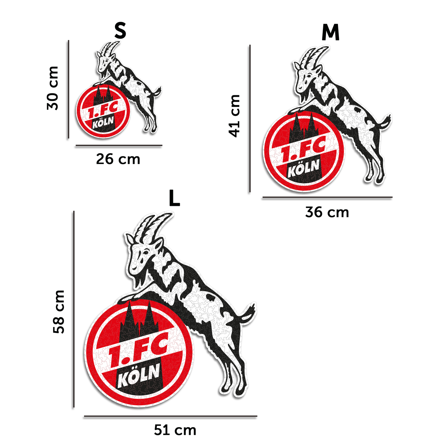 FC Koln® Logo - Holzpuzzle
