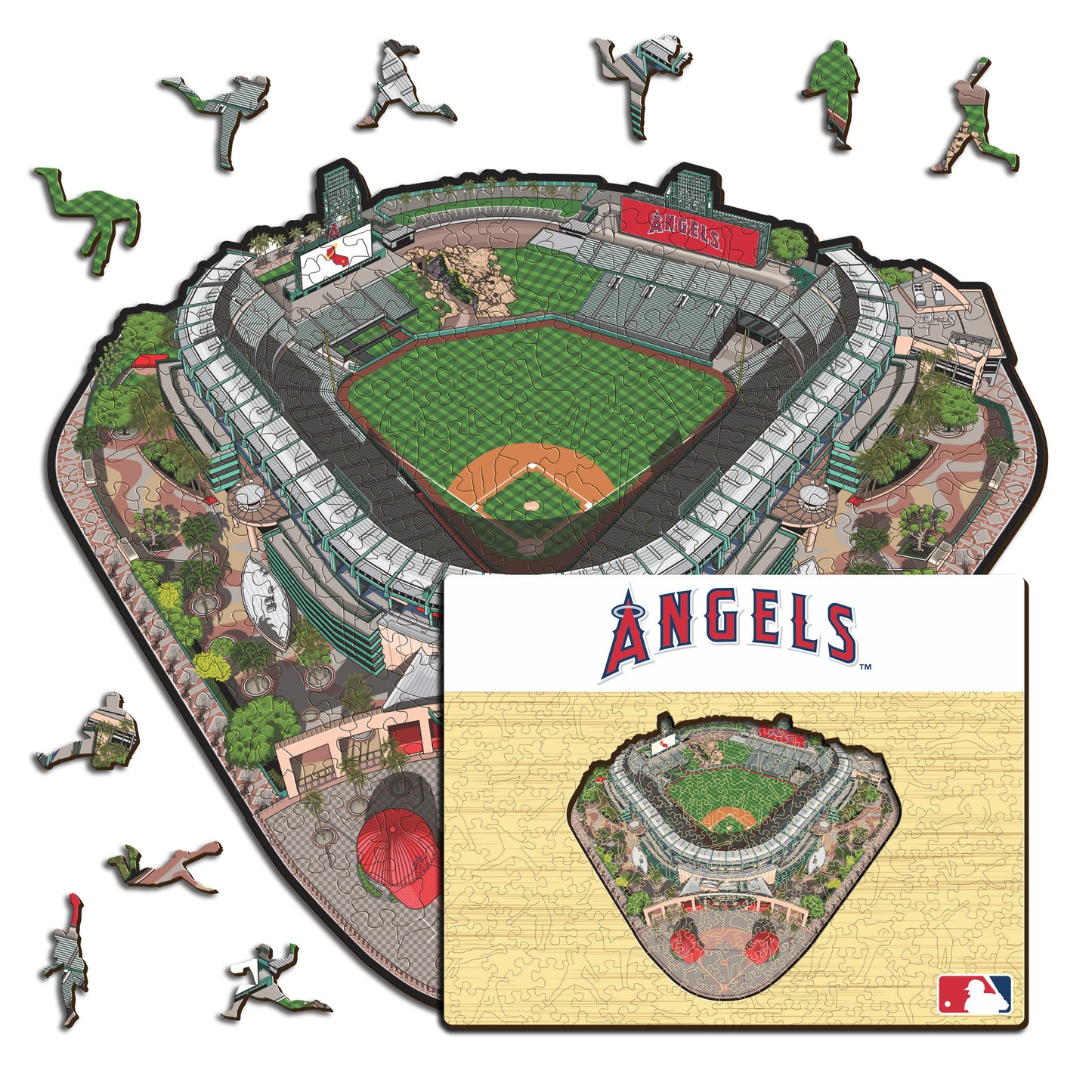 Los Angeles Angels™ Angel Stadium - Holzpuzzle