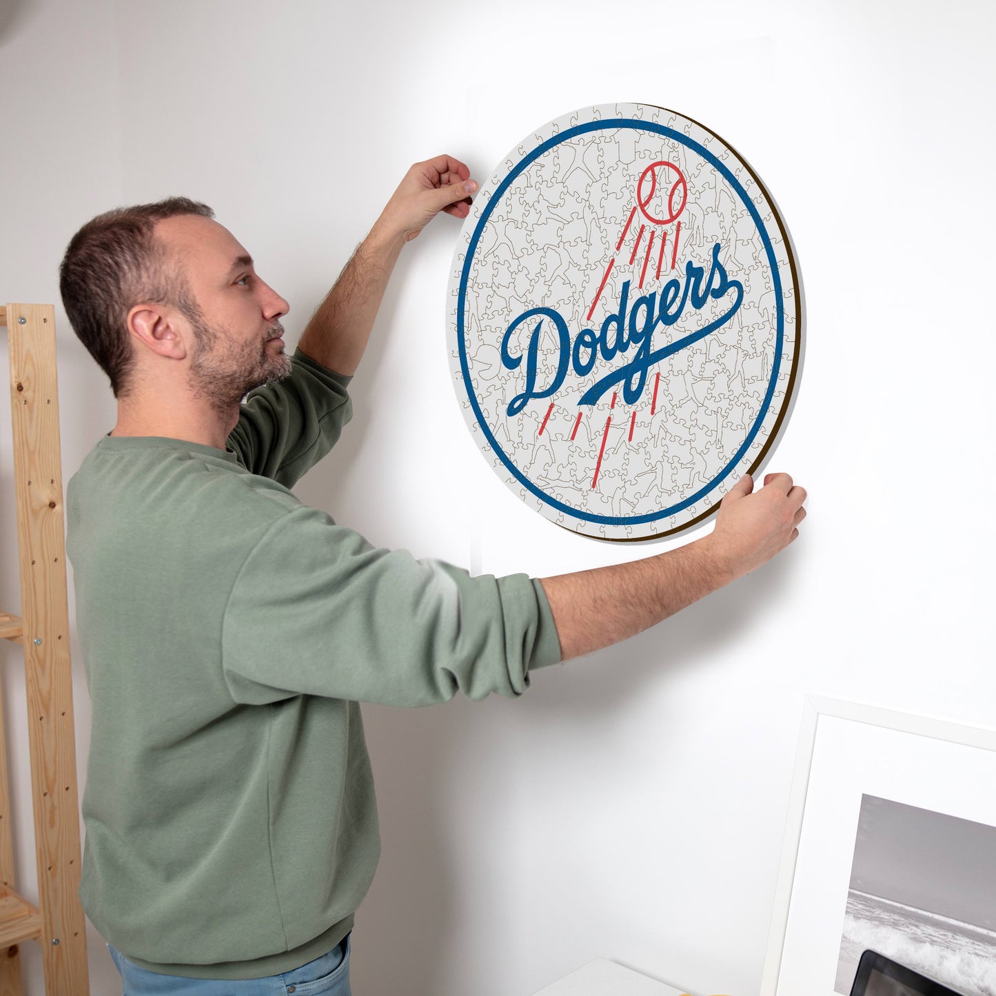Los Angeles Dodgers™ Logo - Holzpuzzle