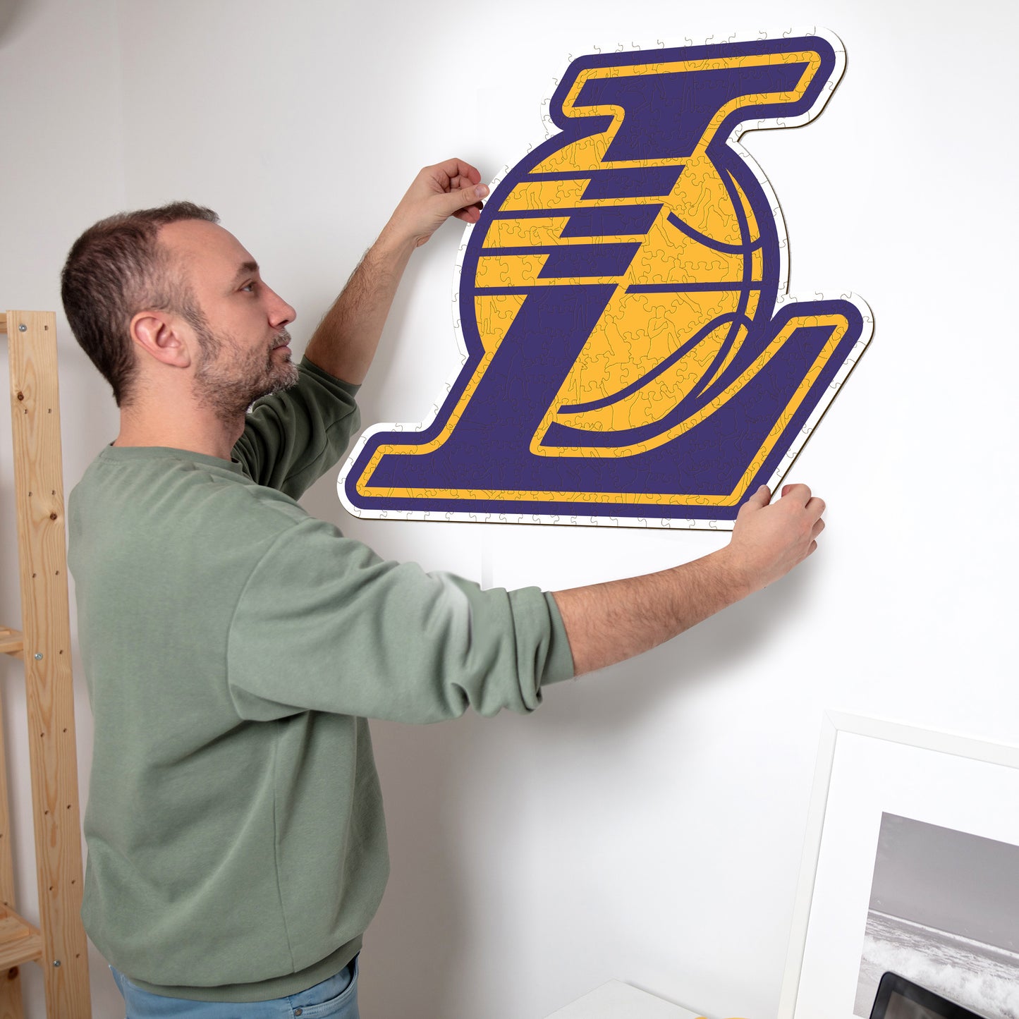 Los Angeles Lakers™ Logo - Holzpuzzle