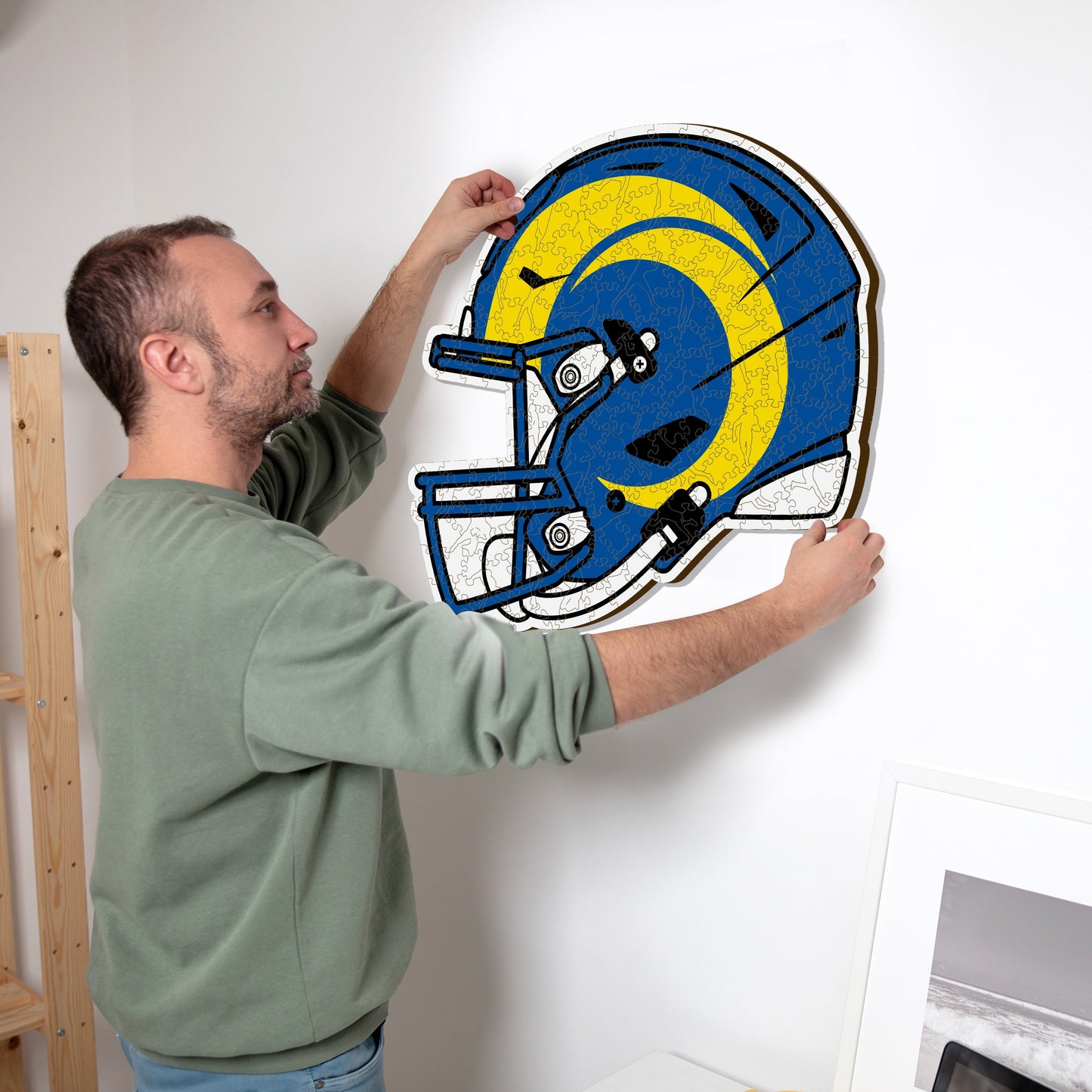 Los Angeles Rams™ Helm - Holzpuzzle