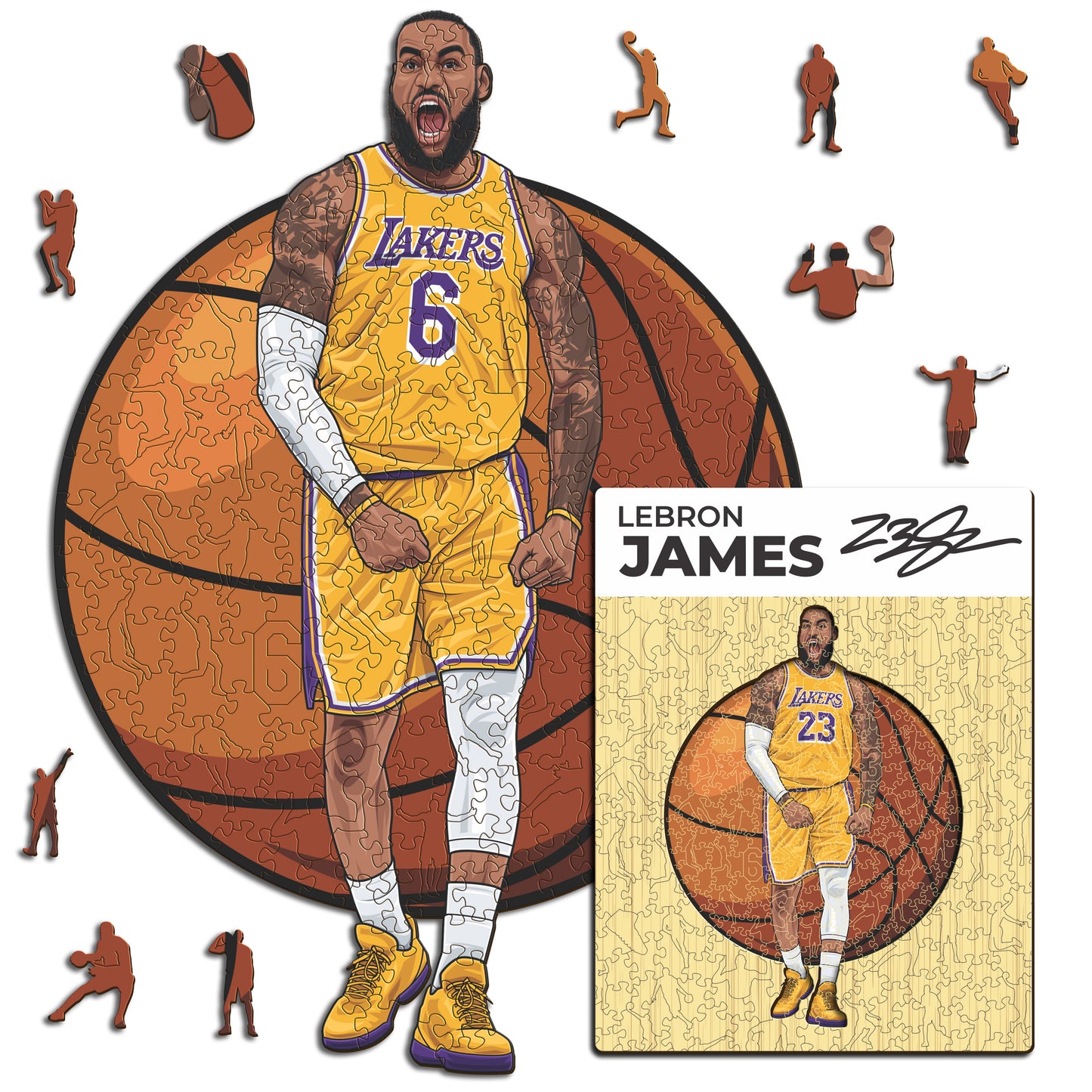 LeBron James - Holzpuzzle