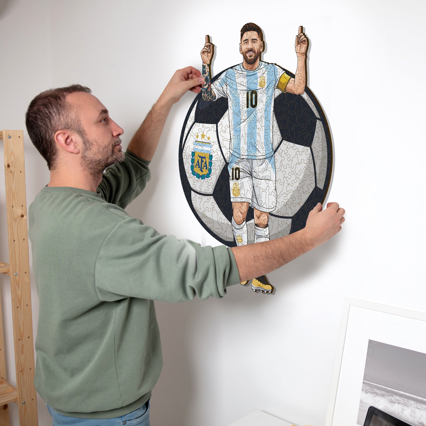 Lionel Messi - Holzpuzzle