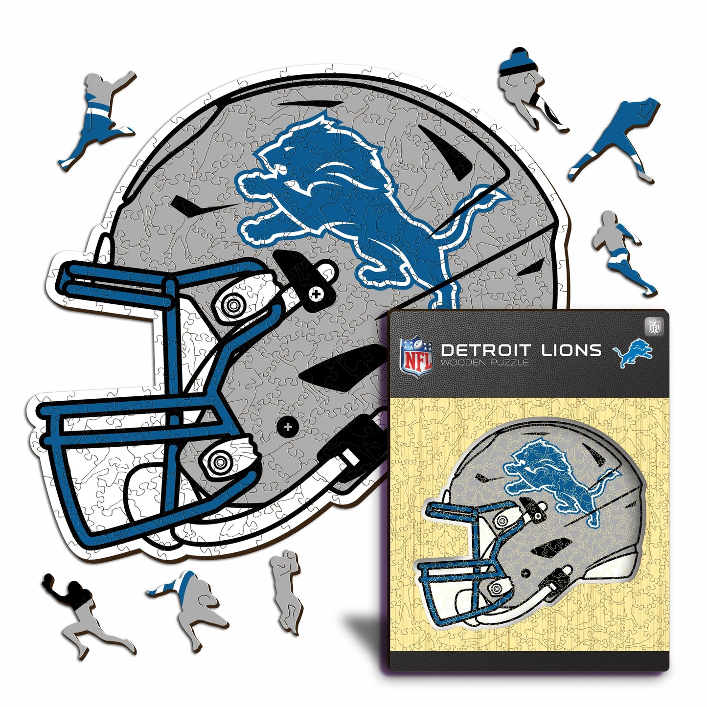 Detroit Lions™ Helm - Holzpuzzle
