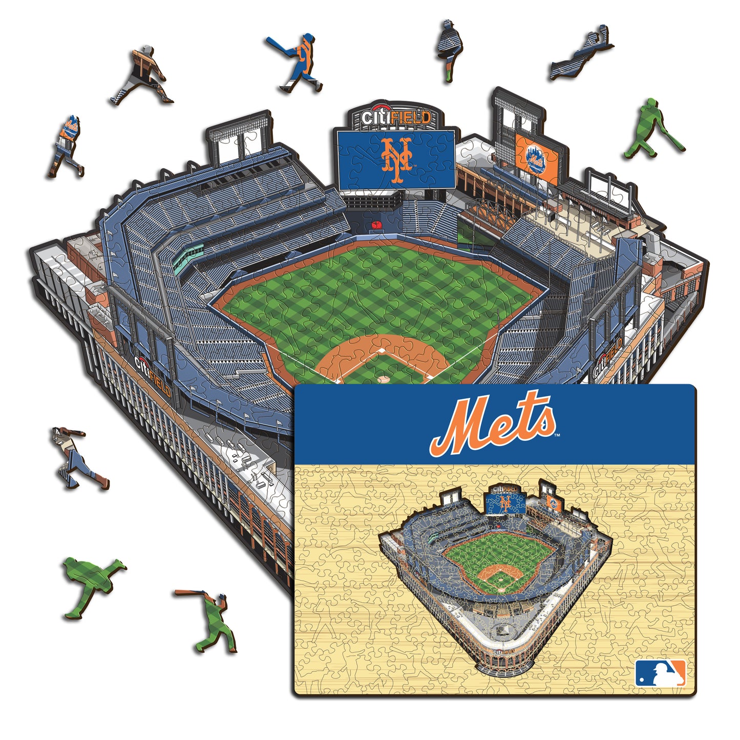 New York Mets™ Citi Field - Holzpuzzle