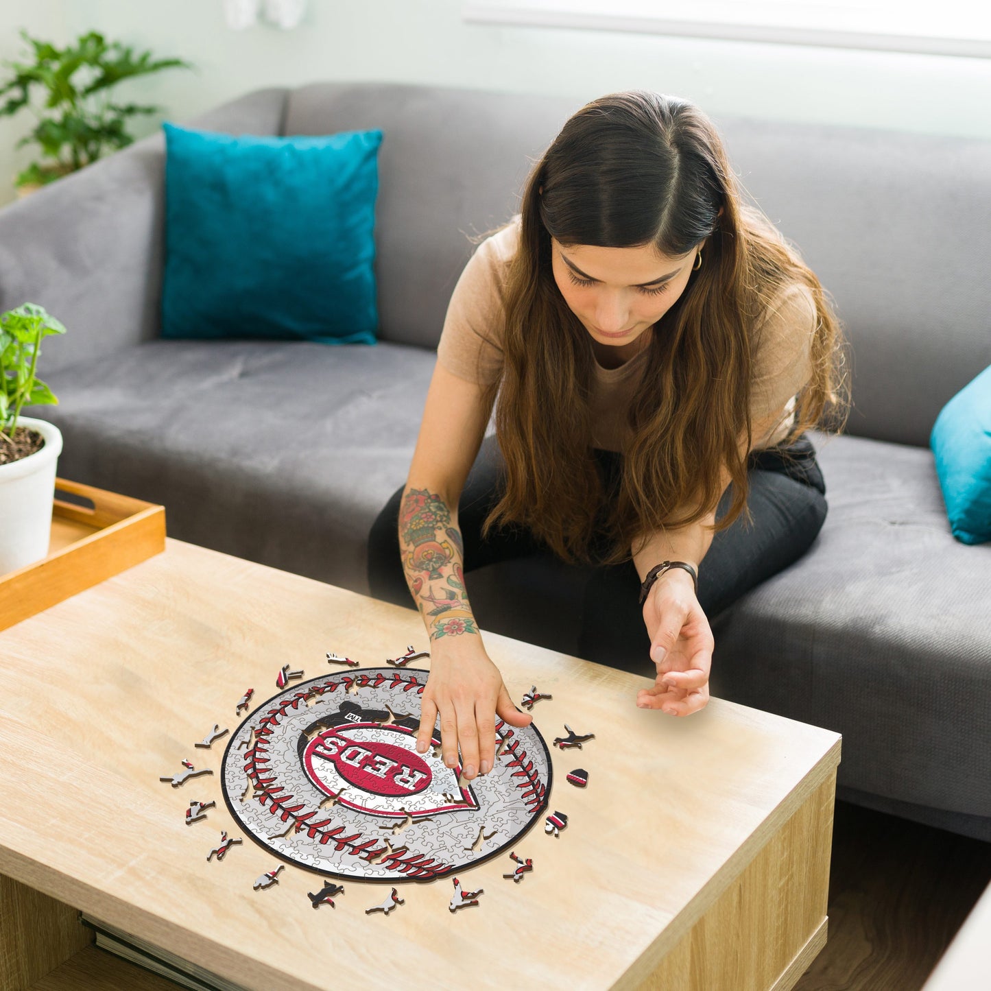Cincinnati Reds™ - Holzpuzzle
