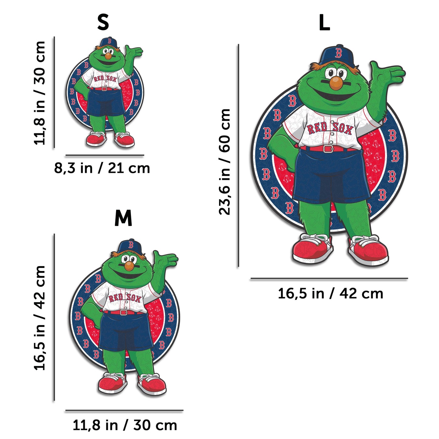 Boston Red Sox™ Mascot - Holzpuzzle