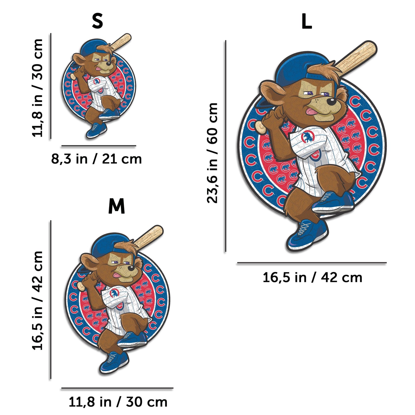 Chicago Cubs™ Mascot - Holzpuzzle
