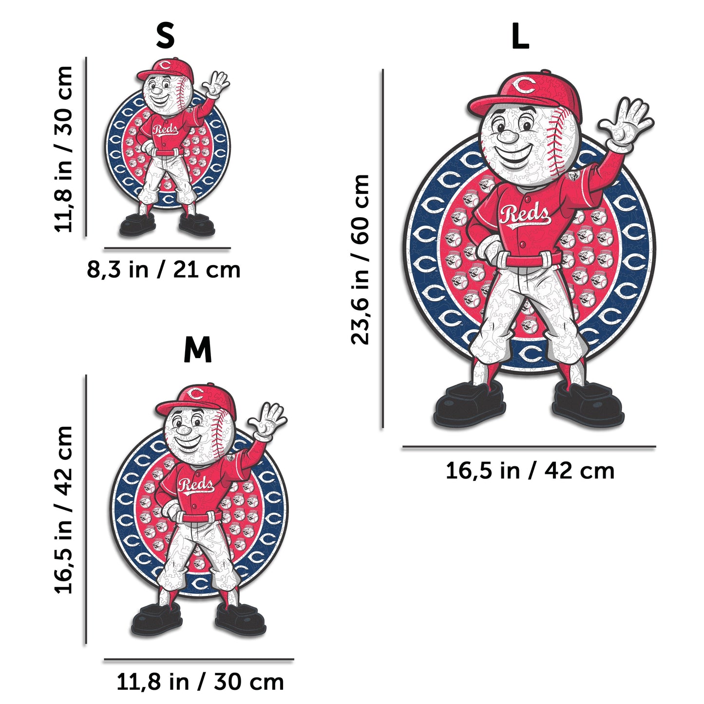 Cincinnati Reds™ Mascot - Holzpuzzle