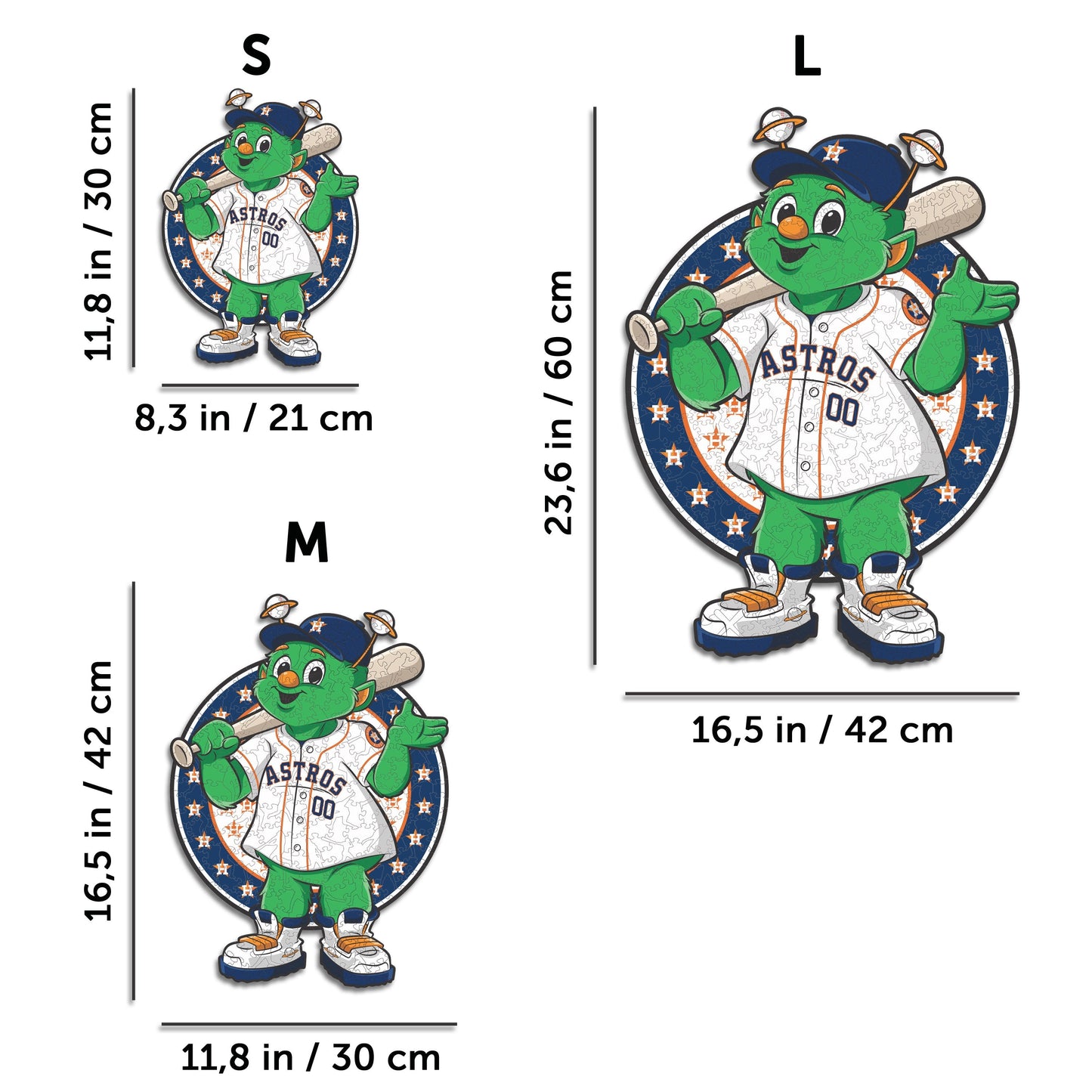 Houston Astros™ Mascot - Holzpuzzle