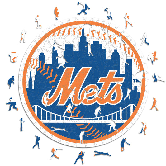 New York Mets™ Logo - Holzpuzzle