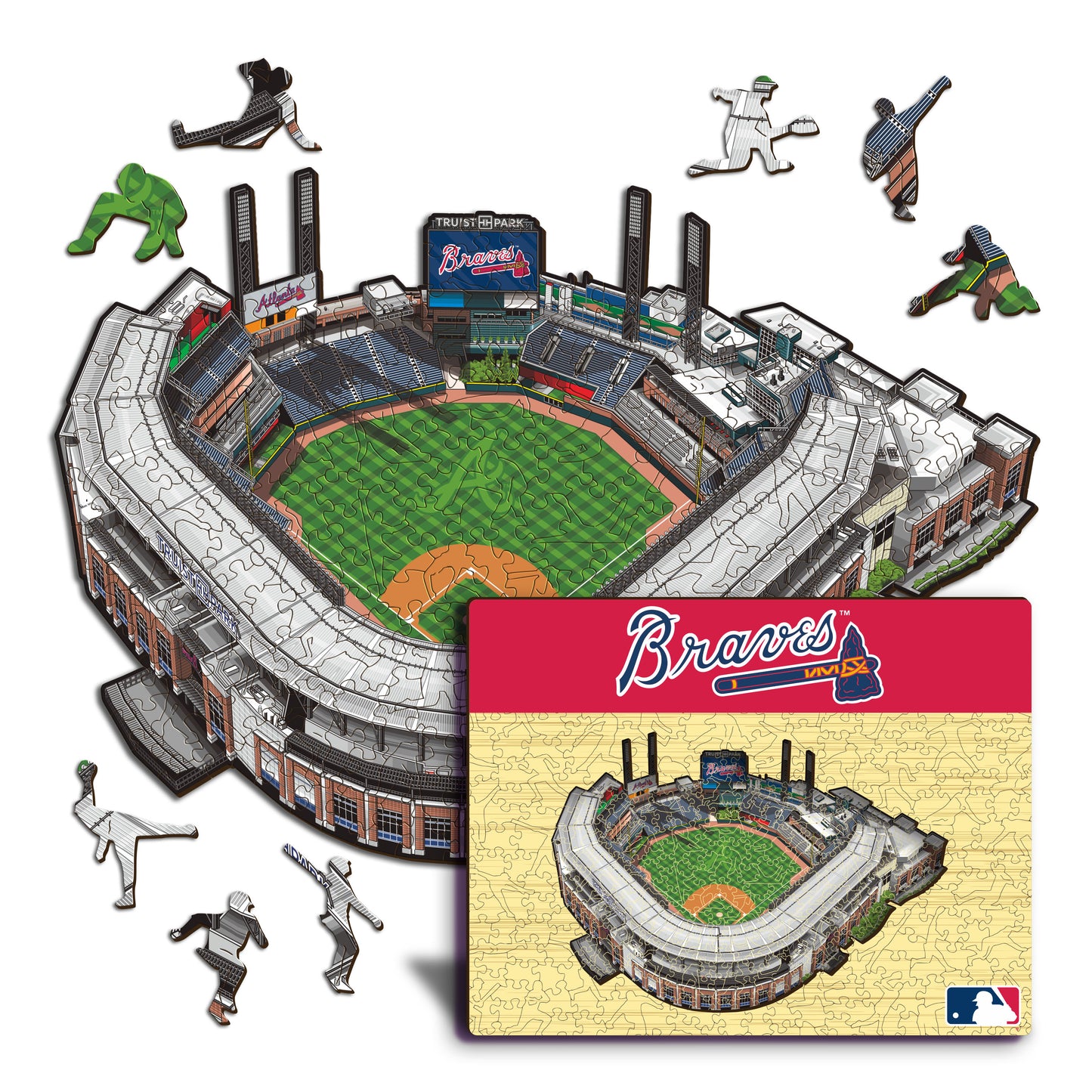 Atlanta Braves™ Truist Park - Holzpuzzle