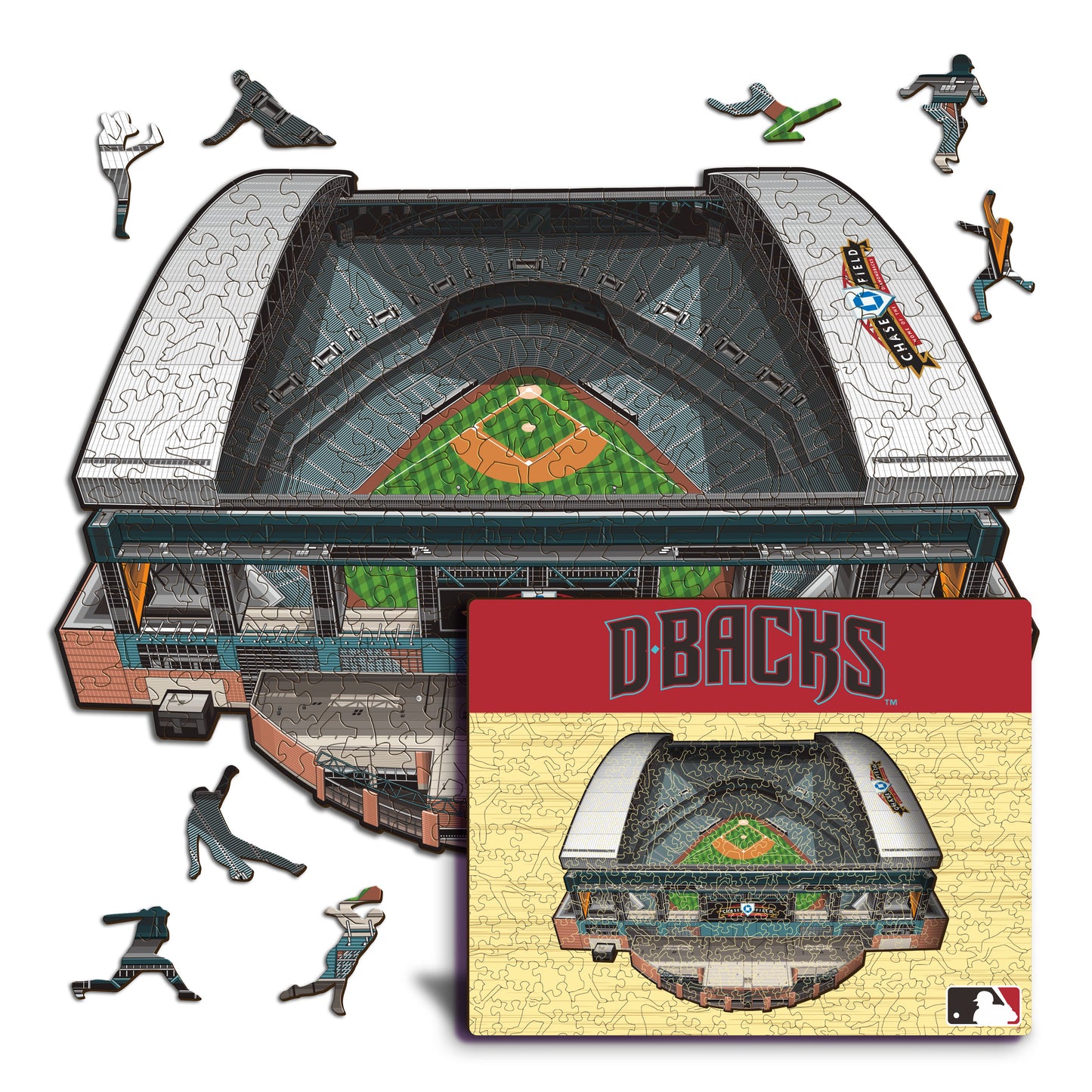 Arizona Diamondbacks™ Chase Field - Holzpuzzle
