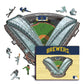 Milwaukee Brewers™ American Family Field - Holzpuzzle
